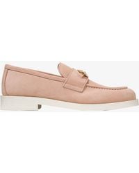 Jimmy Choo - Maddie Diamond Suede Loafers - Lyst