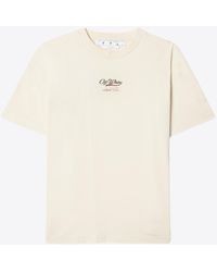 Off-White c/o Virgil Abloh - Logo Print Short-Sleeved T-Shirt - Lyst