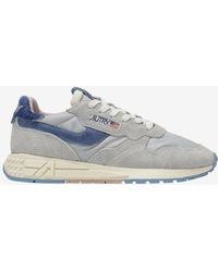 Autry - Reelwind Nylon And Suede Low-Top Sneakers With Pony Hair-Insert - Lyst