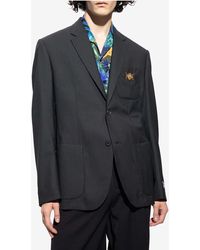Versace - Single-Breasted Wool Blazer - Lyst