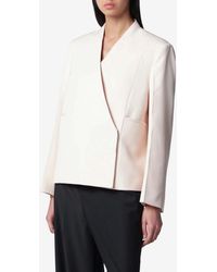 Jil Sander - Single-Breasted Wool Blazer - Lyst