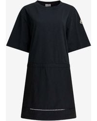 Moncler - Logo Patch Mini T-Shirt Dress - Lyst