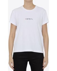 Stella McCartney - Iconics Love Logo Embroidered T-Shirt - Lyst