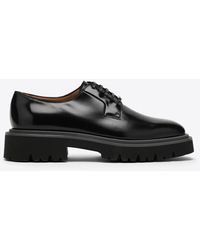 Ferragamo - Leather Platform Oxford Shoes - Lyst
