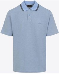 Brioni - Logo-Embroidered Polo T-Shirt - Lyst