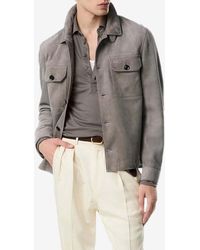 Tom Ford - Classic Suede Overshirt - Lyst