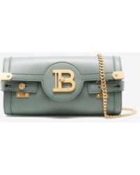 Balmain - B-Buzz Pouch 23 Leather Clutch - Lyst