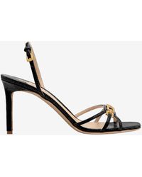 Tom Ford - Whitney 85 Lizard-Effect Leather Sandals - Lyst