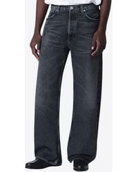 Agolde - Straight-Leg Washed Jeans - Lyst