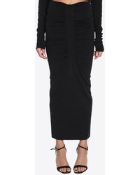 Alexander Wang - Ruched Maxi Skirt - Lyst