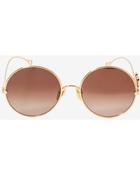 Chloé - Iconic Metal Round Sunglasses - Lyst