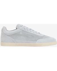 Kiton - Perforated Suede Low-Top Sneakers - Lyst