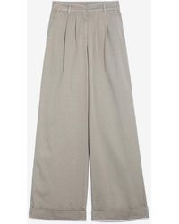 Palm Angels - Logo-Patch Wide-Leg Pants - Lyst