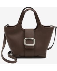 Roger Vivier - Mini Viv' Choc Calf Leather Shoulder Bag - Lyst