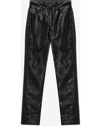 Anine Bing - Bruno Straight-Leg Leather Pants - Lyst