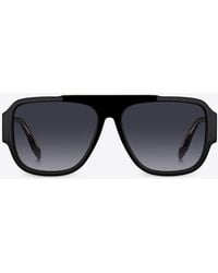 Marc Jacobs - Logo-Print Square-Framed Sunglasses - Lyst