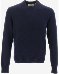 Ami Paris - Ami De Coeur Cashmere Wool Sweater - Lyst