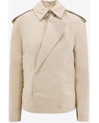 Burberry - Double-Breasted Trench Jacket - Lyst