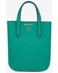 Ferragamo - Mini Gancini Tote Bag - Lyst