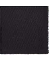 Fendi - Large Ff Jacquard Silk Shawl - Lyst