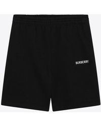 Burberry - Logo-Lettering Track Shorts - Lyst