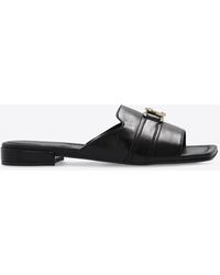 Jimmy Choo - Nako Calf Leather Flat Sandals - Lyst