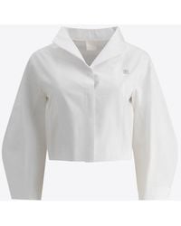 Givenchy - 4G Logo Cropped Shirt - Lyst