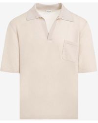 Saint Laurent - Short-Sleeved Wool Polo T-Shirt - Lyst