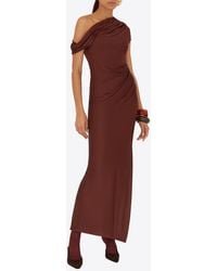 Galvan London - Cascading Off-Shoulder Maxi Dress - Lyst