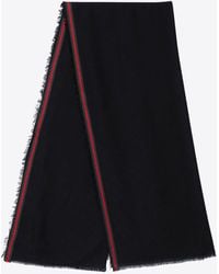 Gucci - Silk-Blend With Gg Pattern Scarf - Lyst