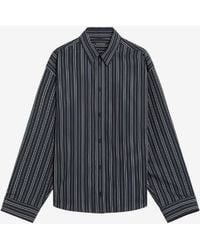 Balenciaga - Striped Long-Sleeved Shirt - Lyst