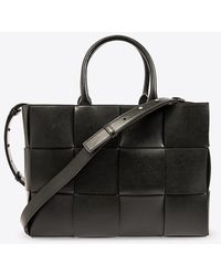 Bottega Veneta - Small Arco Intrecciato Leather Tote Bag - Lyst