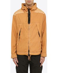 C.P. Company - Goggled Hooded Zip-Up Jacket - Lyst