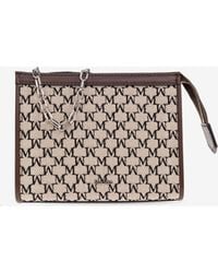 Max Mara - Logo Plaque Zip-Up Clutch Bag - Lyst