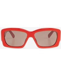 Jacquemus - Logo Print Rectangular Sunglasses - Lyst
