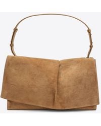 Christian Louboutin - Small Baggy Suede Shoulder Bag - Lyst