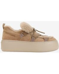Roger Vivier - Viv' Up Shearling Platform Sneakers - Lyst