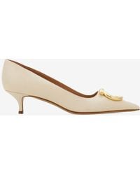 Ferragamo - Lara 40 Gancini Leather Pumps - Lyst