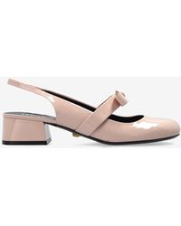 Versace - Gianni Ribbon 35 Slingback Pumps - Lyst