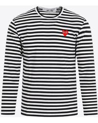 COMME DES GARÇONS PLAY - Heart Logo Long-Sleeved T-Shirt - Lyst