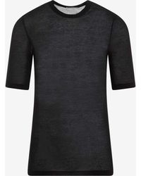 Ami Paris - Short-Sleeved Stretch T-Shirt - Lyst