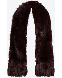 ROTATE BIRGER CHRISTENSEN - Faux Fur Plush Scarf - Lyst