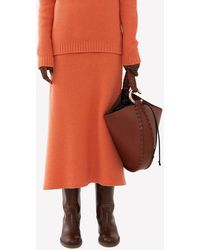 Chloé - Knitted Cashmere Flared Maxi Skirt - Lyst