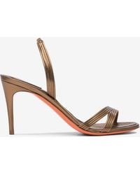 Santoni - 110 Leather Sandals - Lyst