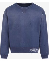 Maison Margiela - Distressed Logo Sweatshirt - Lyst