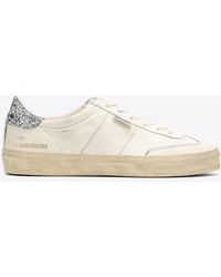 Golden Goose - Soul Star Low-Top Sneakers With Glittered Heel - Lyst