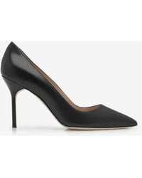 Manolo Blahnik - Bb 90 Calf Leather Pumps - Lyst