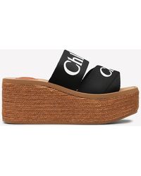 Chloé - Woody 65 Espadrille Platform Sandals - Lyst