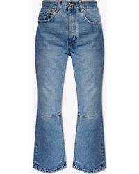 Jacquemus - Flared Cropped Jeans - Lyst