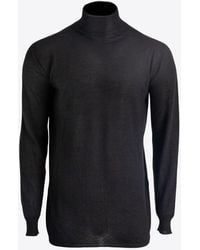 Rick Owens - Turtleneck Wool Sweater - Lyst